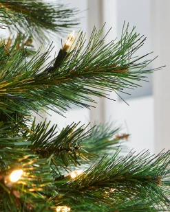 Pre-Lit Victorian Pine Multi-Function Christmas Tree, 7 Ft