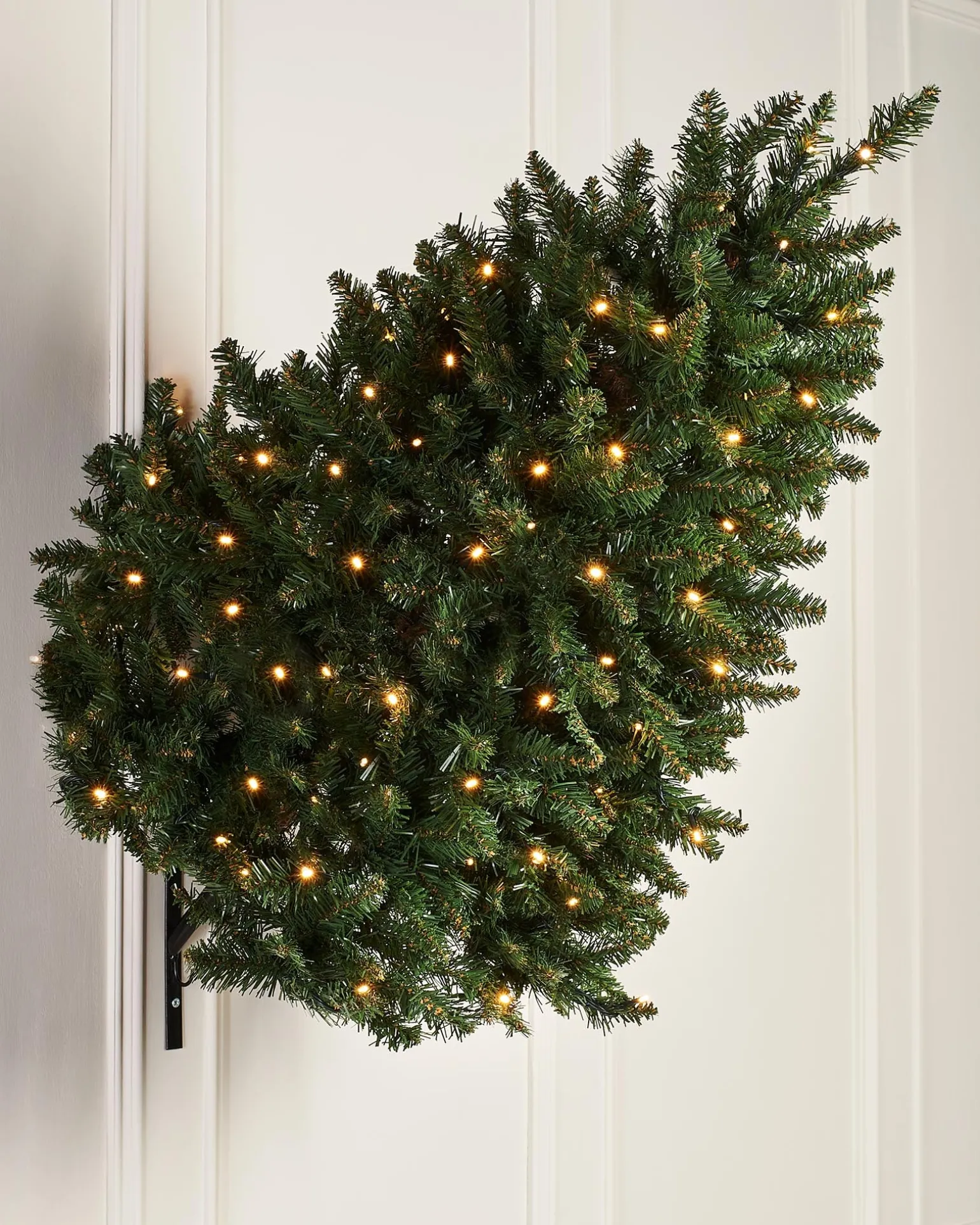 Pre-Lit Wall Mounted Tree, 3 Ft