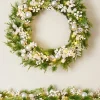 Pre-Lit White Berry Mixed Tip Wreath, 76 Cm