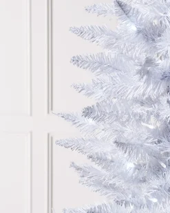 Pre-Lit White Pencil Christmas Tree, 6.5 Ft