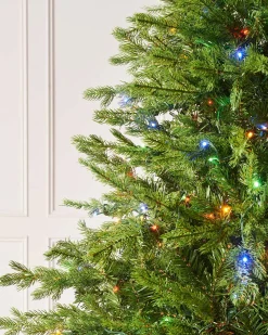 Pre-Lit Windsor Fir Christmas Tree, Dual Multi Colour, 5 Ft