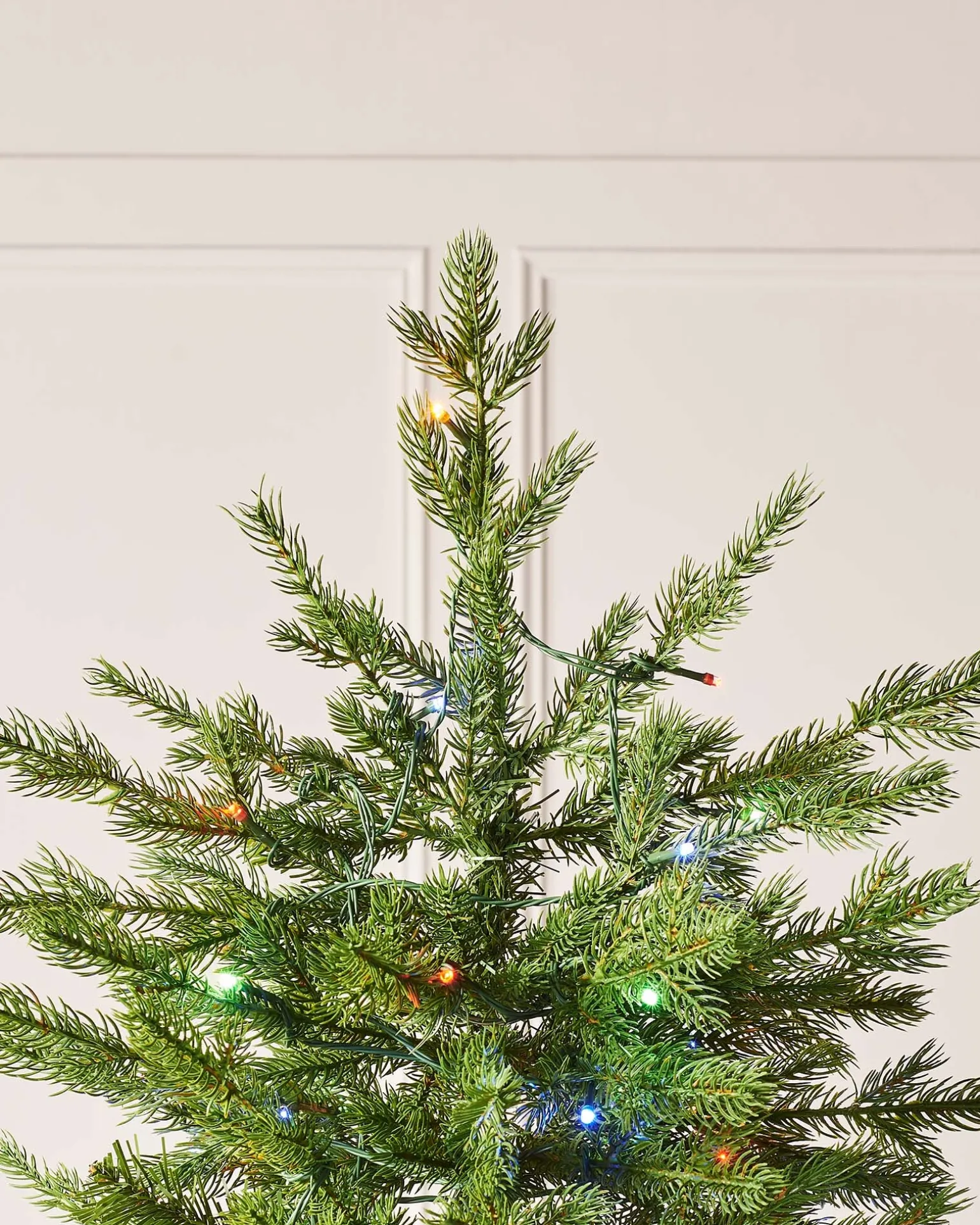 Pre-Lit Windsor Fir Christmas Tree, Dual Multi Colour, 7 Ft