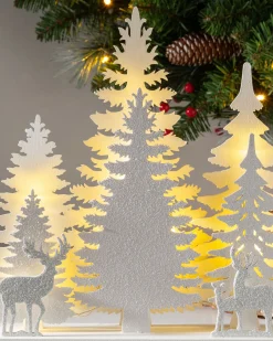 Pre-Lit Winter Scene, 26 Cm
