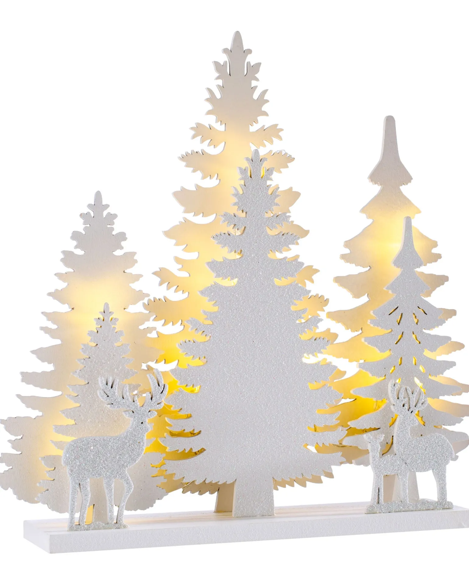 Pre-Lit Winter Scene, 26 Cm