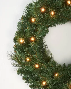 Pre-Lit Wreath, 60 Cm