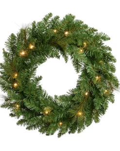 Pre-Lit Wreath, 60 Cm