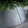 Quilted Metal Tree Collar, Silver, 71 Cm