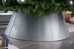 Quilted Metal Tree Collar, Silver, 71 Cm