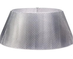 Quilted Metal Tree Collar, Silver, 71 Cm