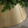 Quilted Metal Tree Collar, Gold, 71 Cm