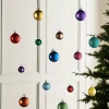 Rainbow Glass Baubles, 24 Pack, 3 Cm