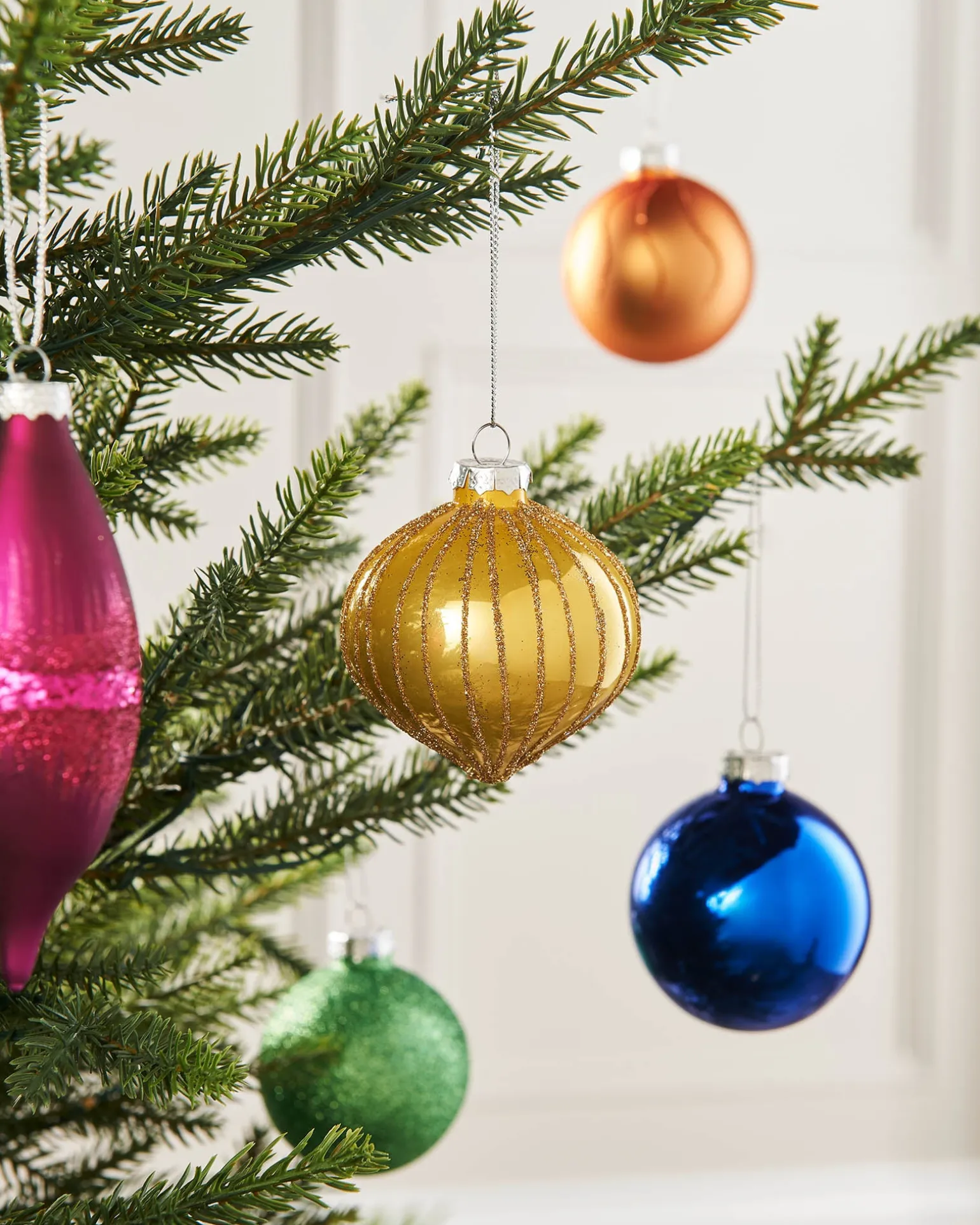 Rainbow Glass Baubles, 20 Pack