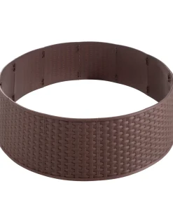 Rattan Effect Tree Collar, Brown, 65 Cm