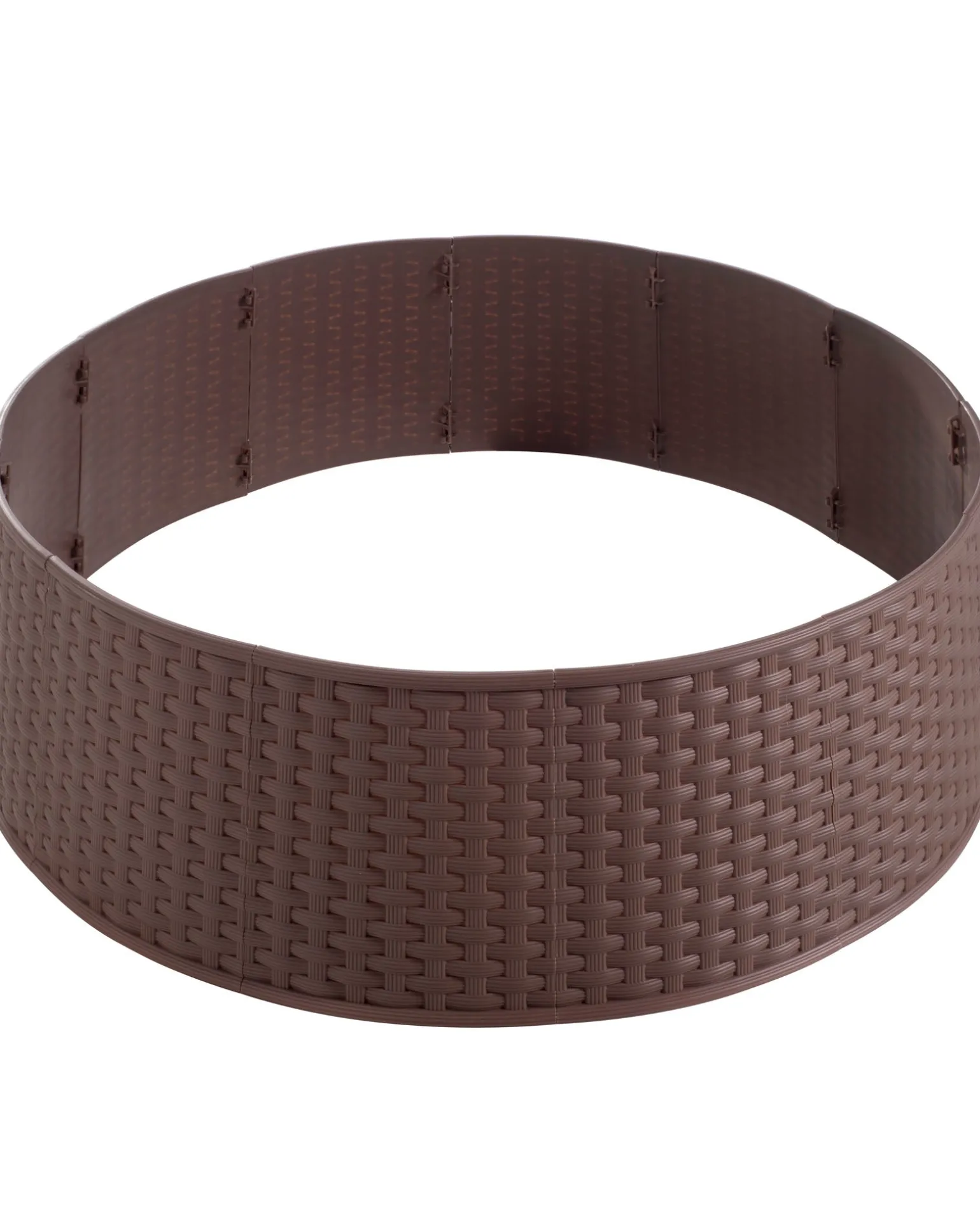 Rattan Effect Tree Collar, Brown, 65 Cm