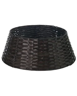 Rattan Tree Collar, Dark Brown, 65 Cm