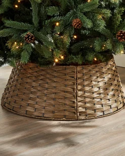 Rattan Tree Collar, Light Brown, 65 Cm