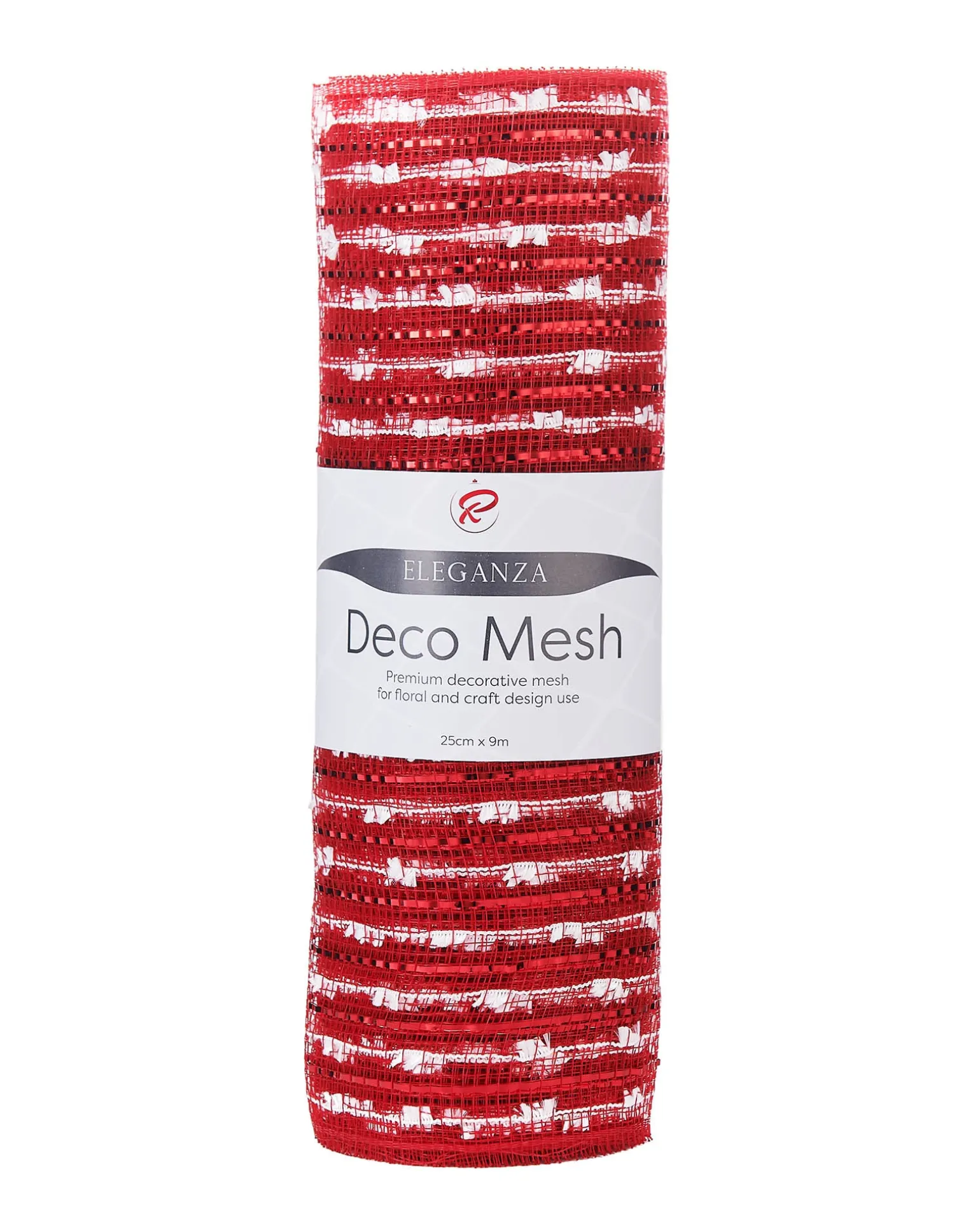 Red And White Mesh With Red Foil, 9 M
