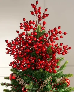 Red Berry Tree Topper, 90 Cm