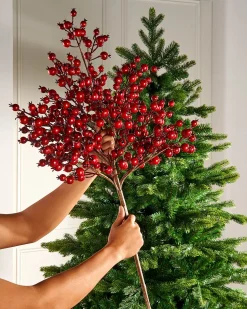 Red Berry Tree Topper, 90 Cm