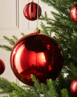 Red Large Gloss Shatterproof Bauble, 20 Cm