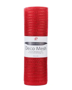 Red Mesh With Red Foils, 9 M