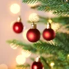 Red Shatterproof Baubles, 36 Pack, 3 Cm