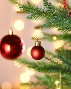 Red Shatterproof Baubles, 36 Pack, 3 Cm