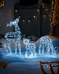 Reindeer Family Silhouette, 77 Cm