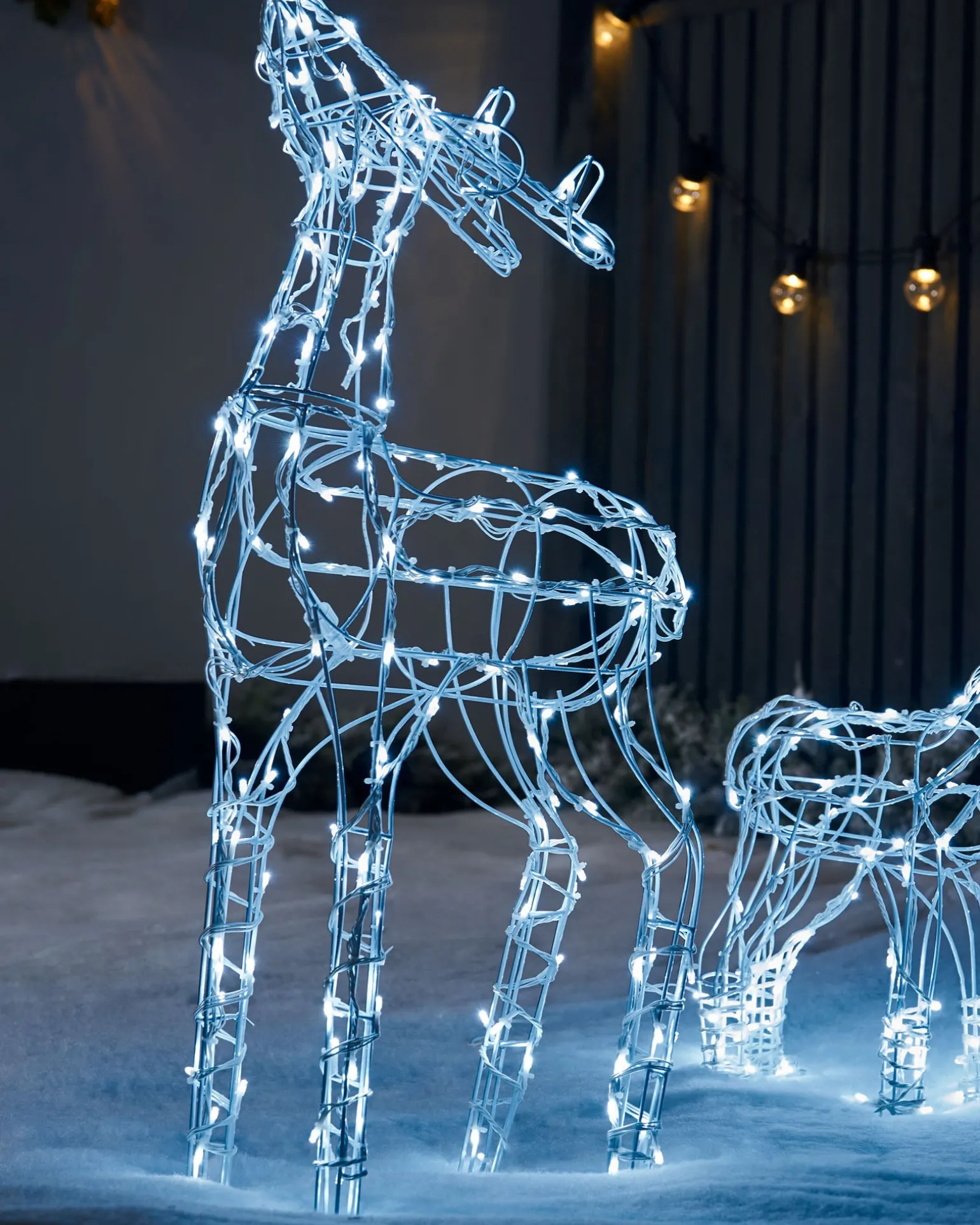 Reindeer Family Silhouette, 77 Cm