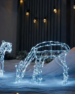 Reindeer Family Silhouette, 77 Cm