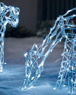Reindeer Family Silhouette, 77 Cm