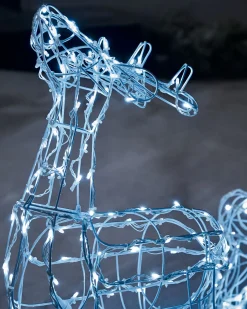 Reindeer Family Silhouette, 77 Cm