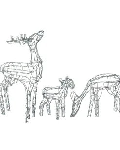 Reindeer Family Silhouette, 77 Cm