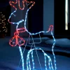 Reindeer Rope Light Silhouette, 92 Cm