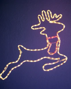 Reindeer Rope Light Silhouette, 48 Cm