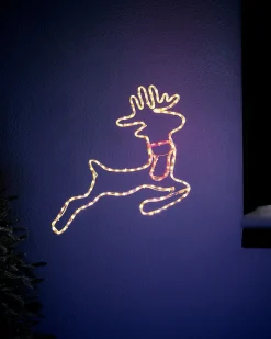 Reindeer Rope Light Silhouette, 48 Cm