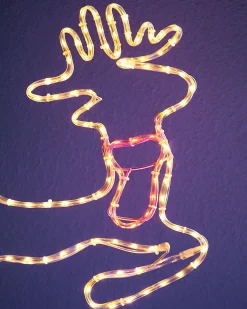 Reindeer Rope Light Silhouette, 48 Cm