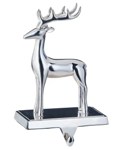 Reindeer Stocking Holder, Silver, 20 Cm