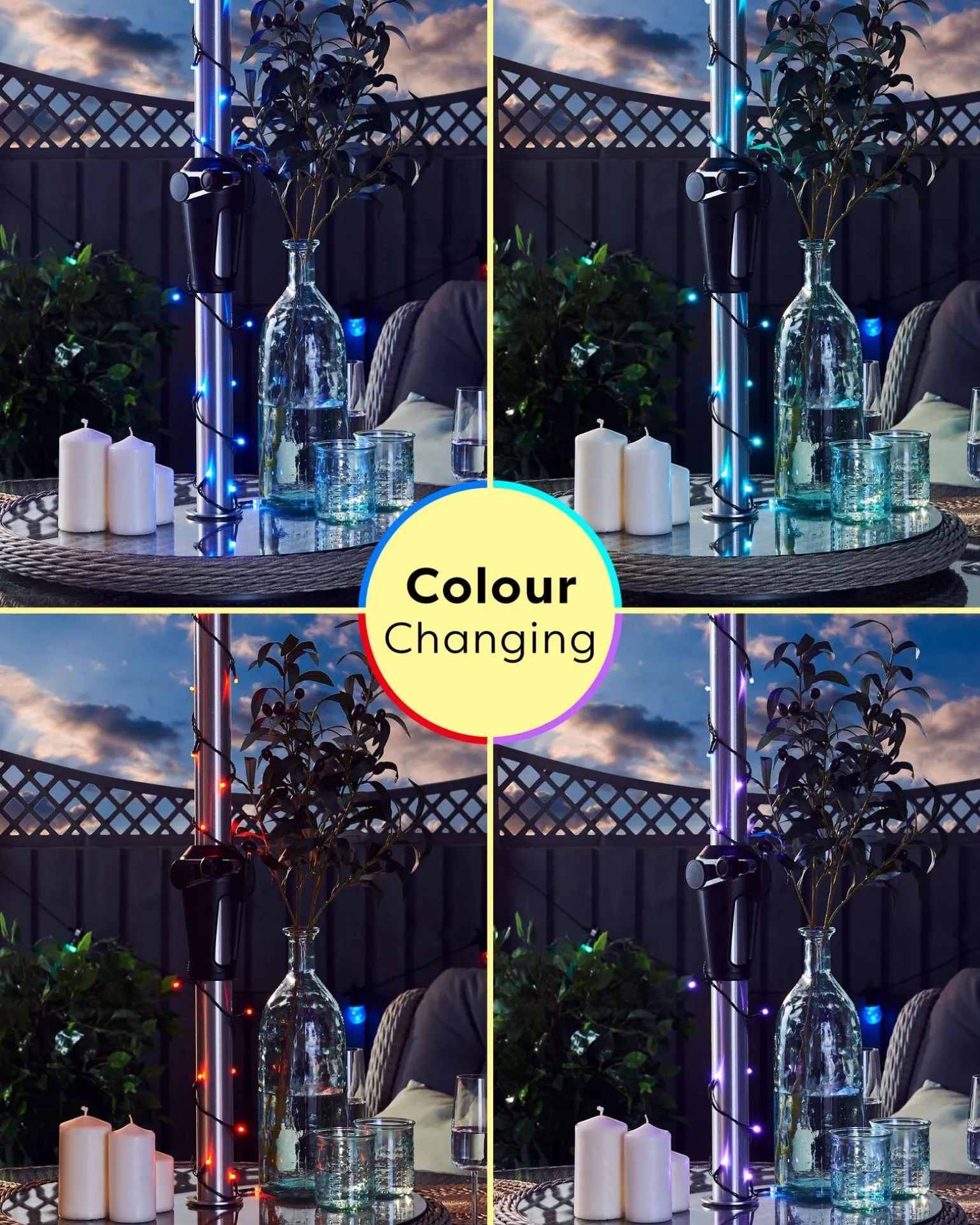 Remote Controlled 600 Colour Changing LED Light String