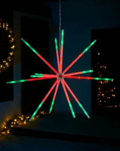 RGB LED Hanging Starburst Decoration, 56 Cm