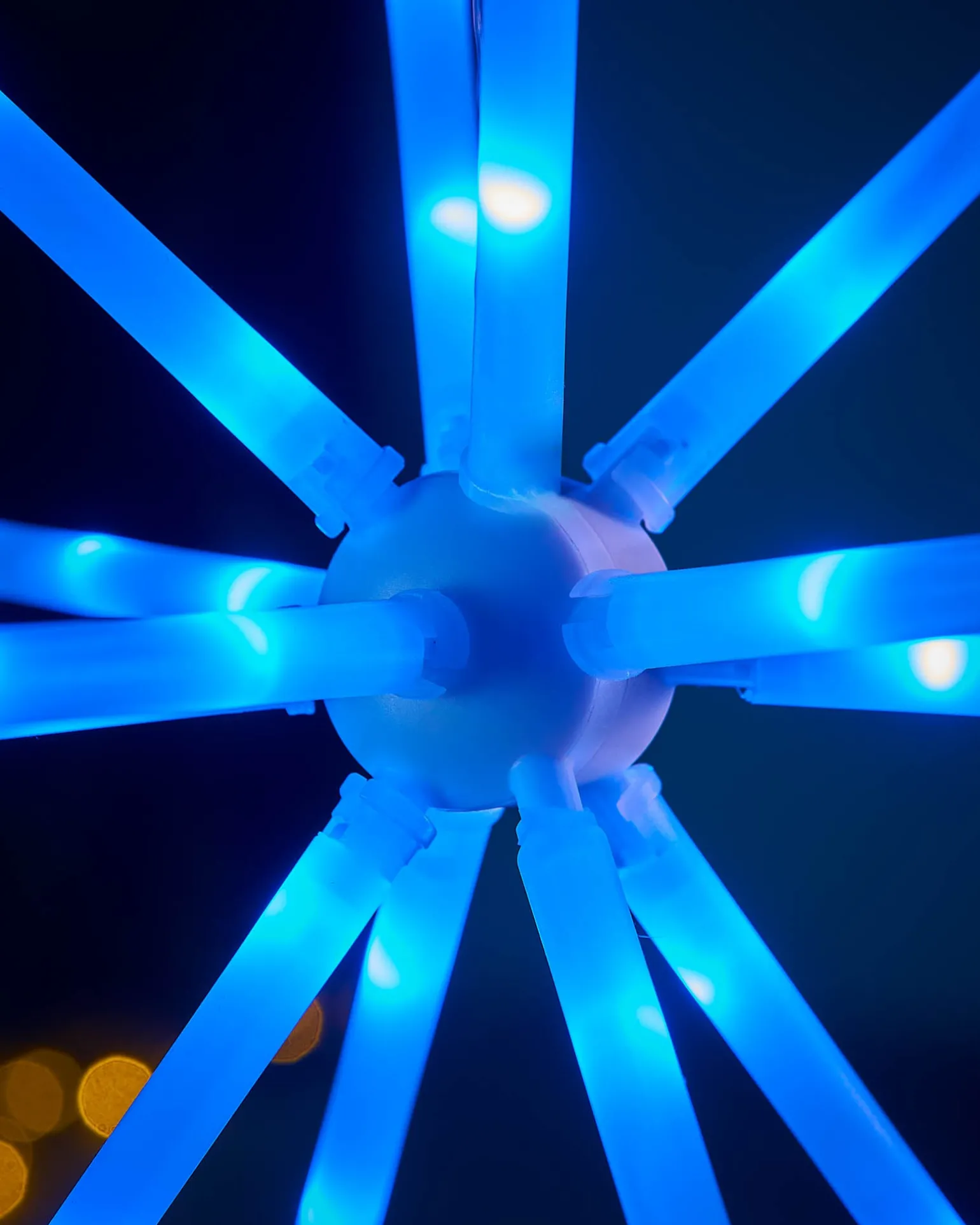 RGB LED Hanging Starburst Decoration, 56 Cm