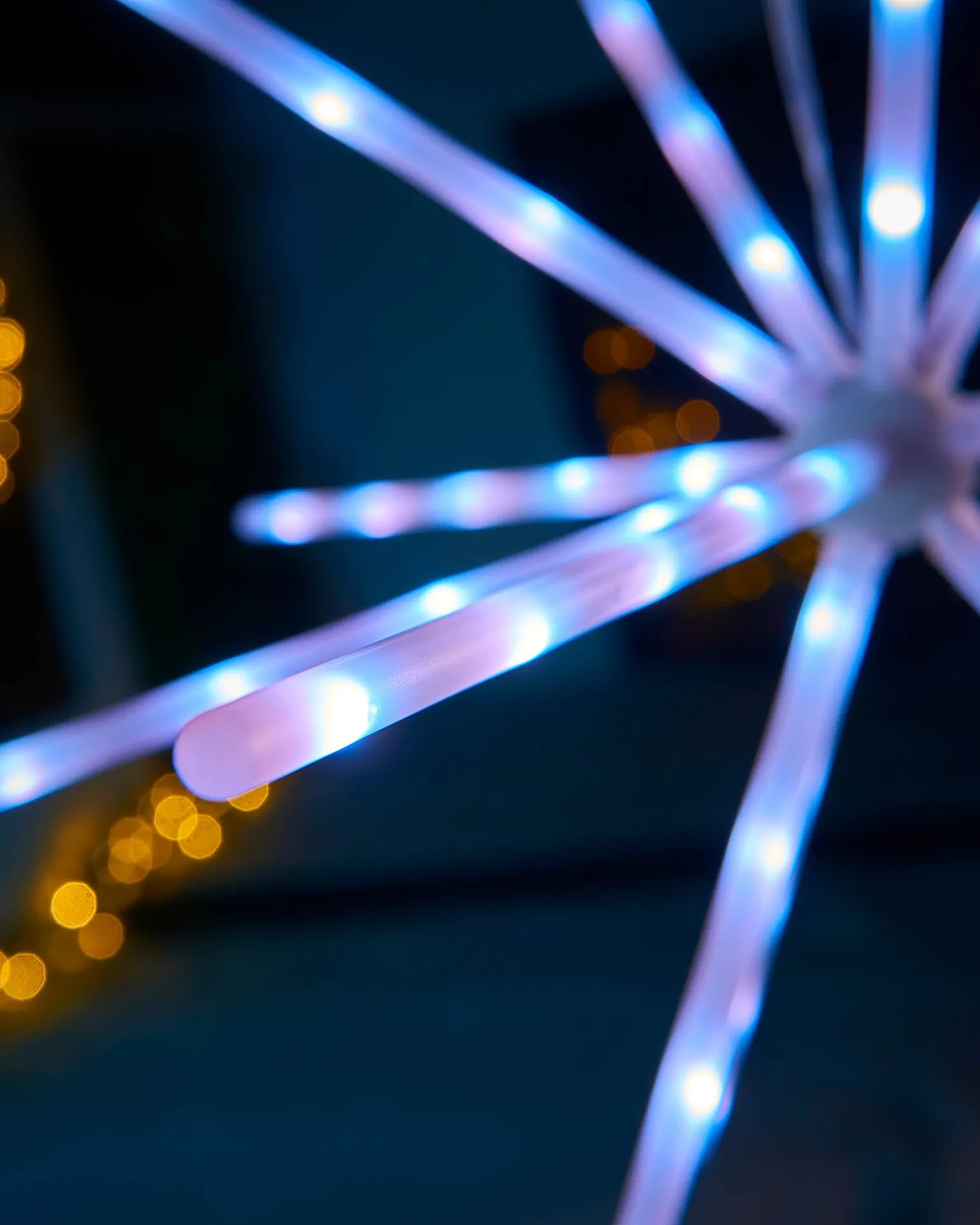 RGB LED Hanging Starburst Decoration, 56 Cm