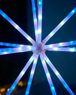 RGB LED Hanging Starburst Decoration, 56 Cm