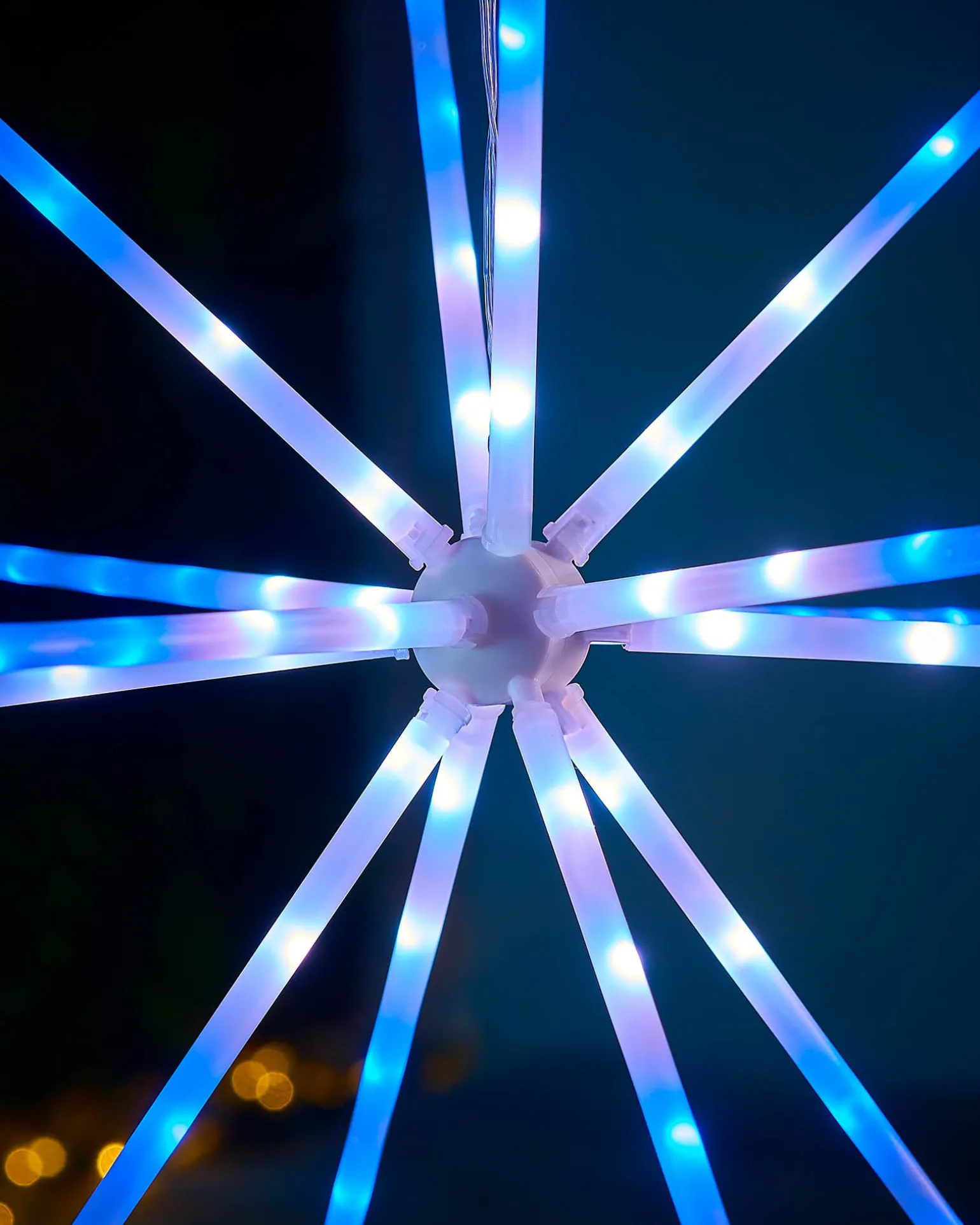 RGB LED Hanging Starburst Decoration, 56 Cm