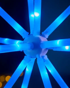 RGB LED Hanging Starburst Decoration, 56 Cm