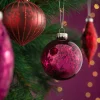 Ruby Glass Baubles, 20 Pack