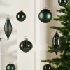 Sage Green Glass Baubles, 20 Pack