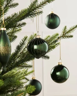 Sage Green Glass Baubles, 20 Pack