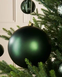 Sage Green Large Matt Shatterproof Bauble, 20 Cm