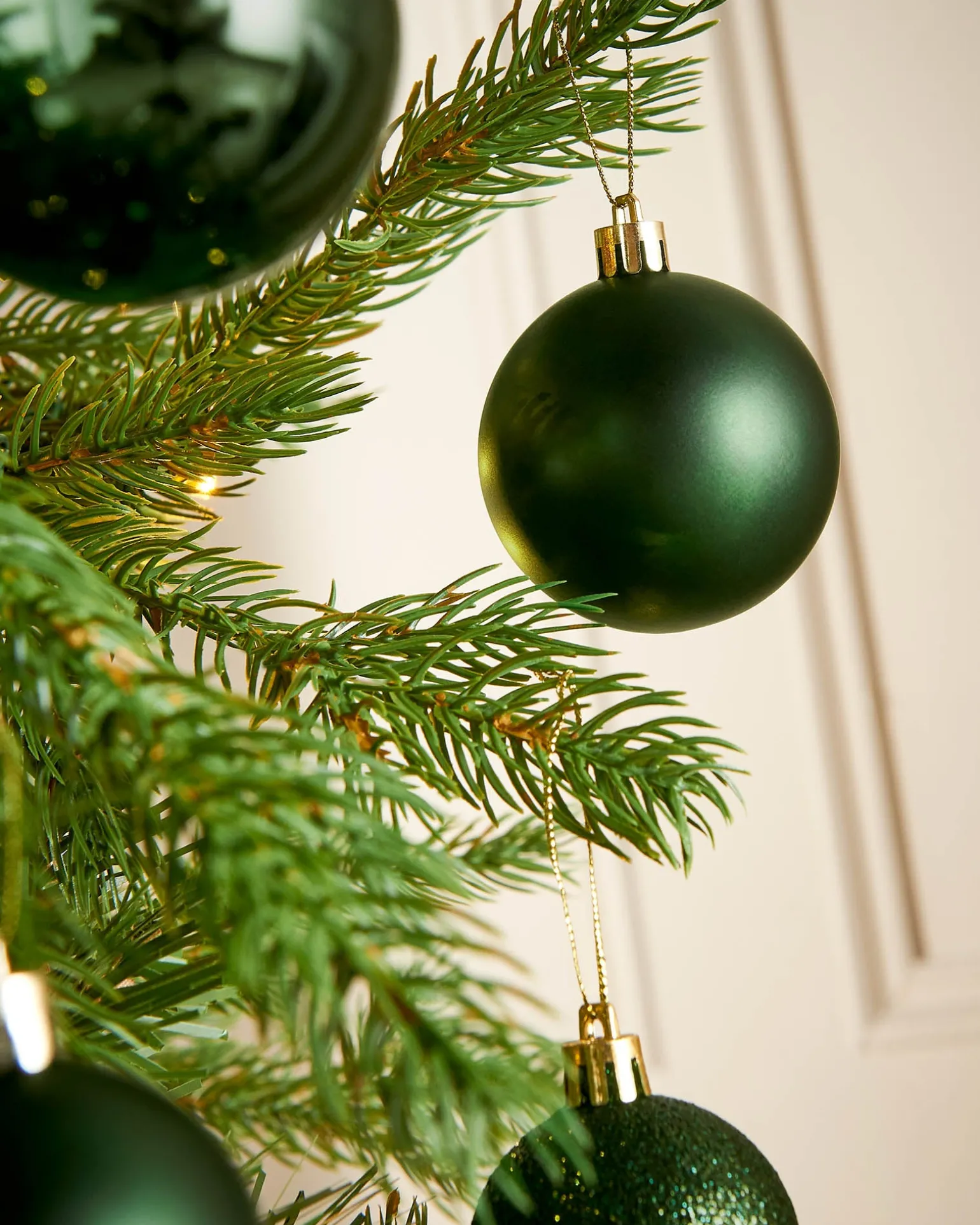 Sage Green Shatterproof Bauble, 50 Pack